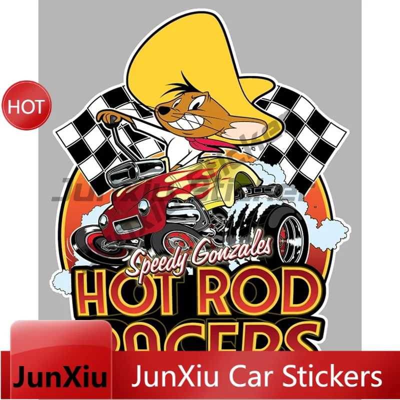 Hot Rod Racer Rats Speedy Moto Vinyl Decal Waterproof Car Sticker For Bumper Window Motorcycle Decoration