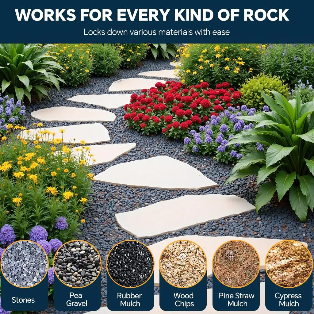 Landscape Adhesive Glue 500ml/1000ml Clear Stone Bond for Rocks Gravel Bark Garden Path Patio Retaining Wall DIY view 5