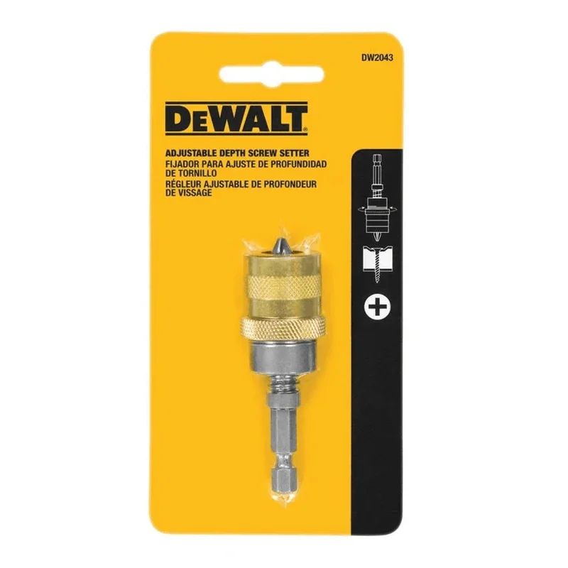 DEWALT 1/4\'\'  Adjustable Depth Screw Setter Phillips Bit Power Tool Accessories DW2043