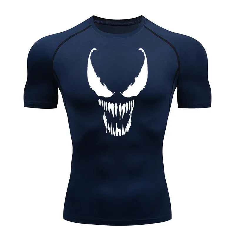 

Graphic Compression Shirts for Men Gym Workout Rash Guard Athletic Undershirts Summer Sport Quick Dry Tshirt Tops