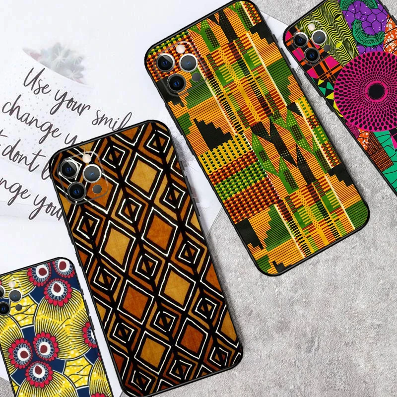 African Wax Print Design Case For Samsung Galaxy A16 A36 A56 A55 A35 A15 A32 A52 A53 A33 A13 A14 A34 A54 A17 A37 A57
