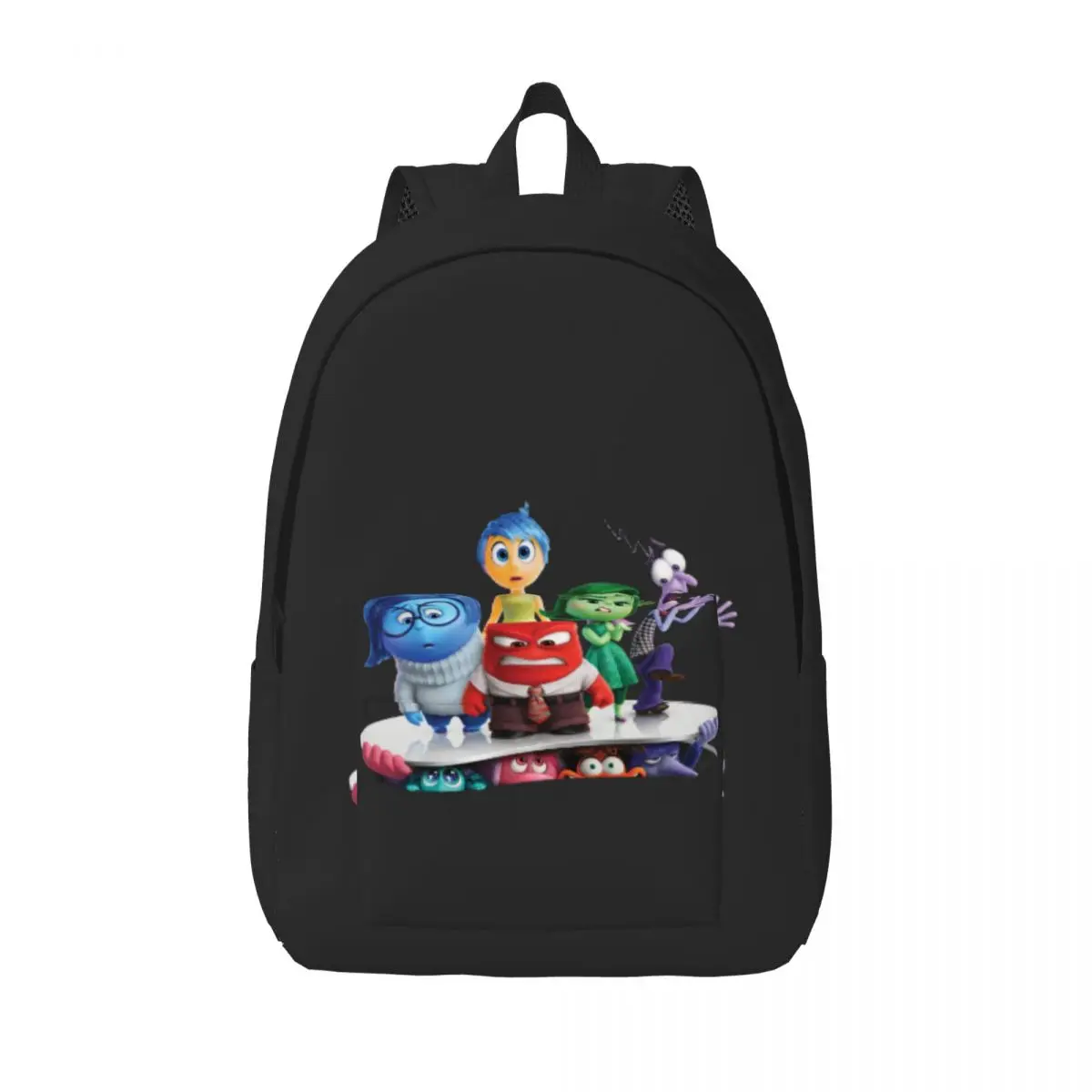 

Custom Inside Out Character Shot Canvas Backpack Men Women Fashion Bookbag for College School Bags