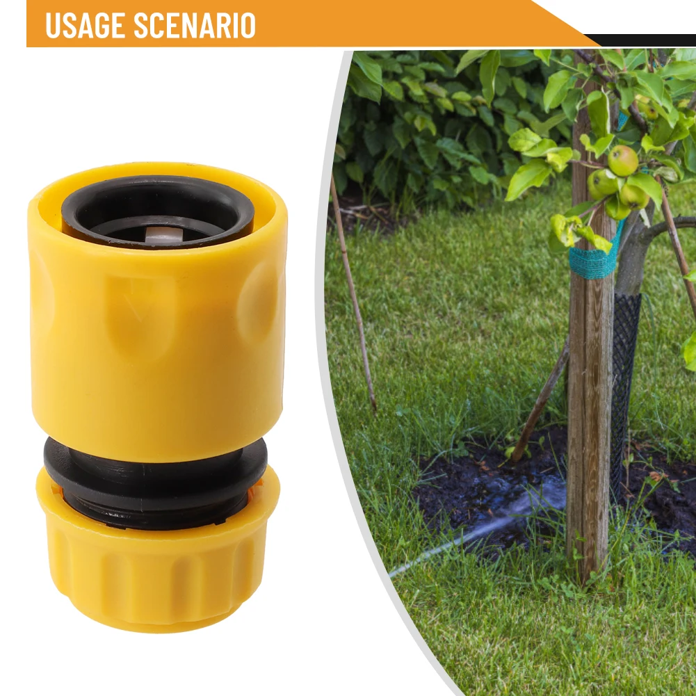 Accesorio de parada de agua de conversión de liberación rápida Premium para manguera de jardín, Material duradero adecuado para tuberías de agua de grifos