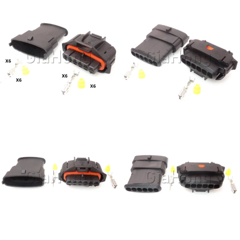

1 Set 6 Ways AC Assembly Auto Parts 1928403204 1928404629 1928403740 1928403202 Car Accelerator Pedal Waterproof Cable Socket