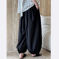 Oversized Bloomers 2025 New Summer Elegant Fashion Women Lantern Pants Casual Loose Breathable Cotton Wide Leg Pants - Image 2