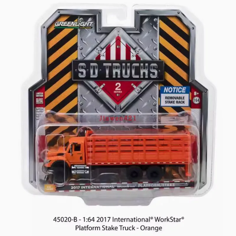 

Greenlight Diecast 1:64 2017, WorkStar, платформа, кол, грузовой сплав, имитация модели автомобиля, статическая коллекция, украшенная праздничная игрушка