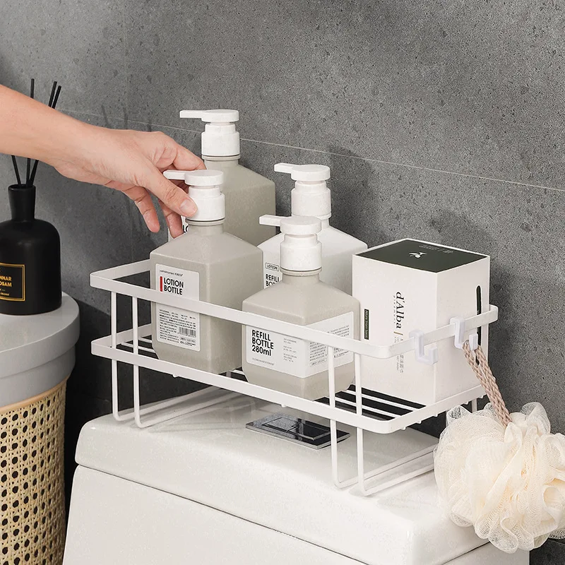 Toilet Shelf Storage Rack Over The Toilet Storage Shelf Punch-free Kitchen Storage Rack Toilet Paper Organizer Shelves Bathroom