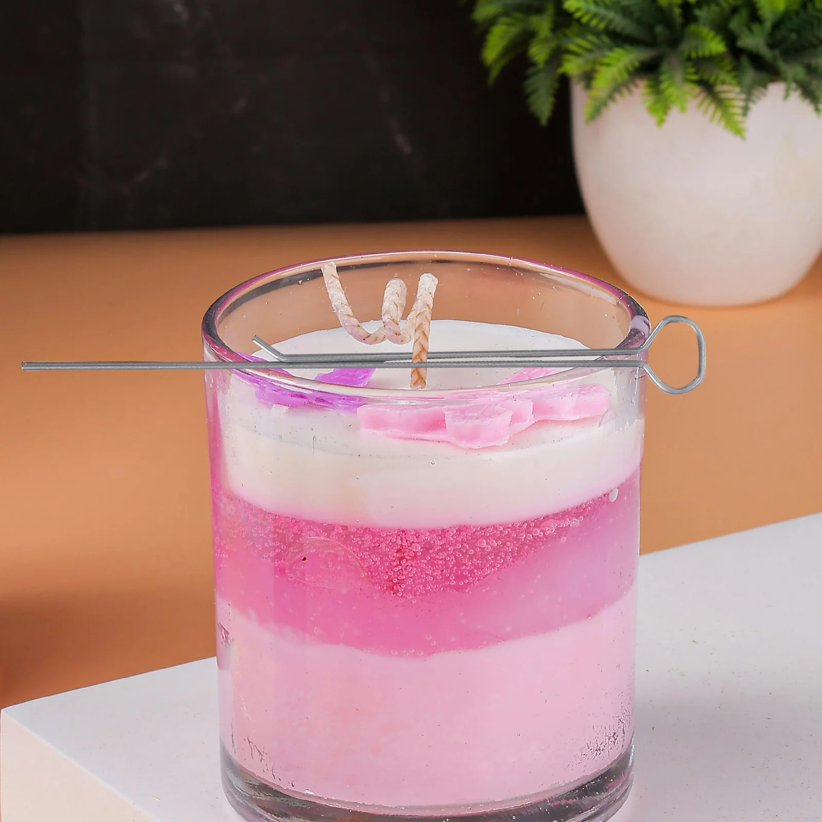 

10Pcs Stainless Steel Wick Holder DIY Making Tools for Wicks Fixing Centering Tealight Projects Soap Making Kit