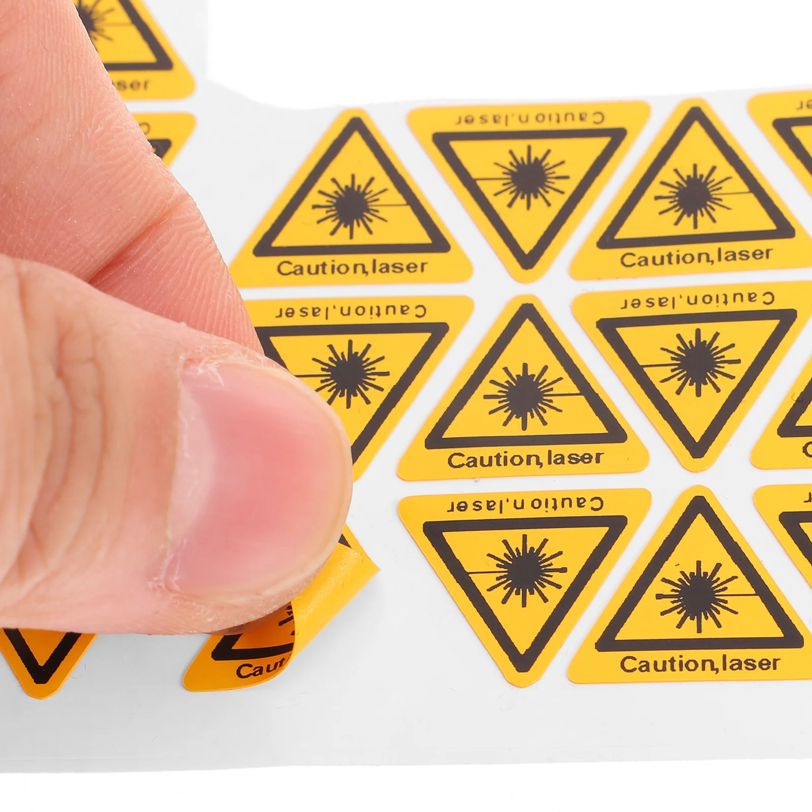 50 Pcs Avoid Direct Exposure Signs Laser Safety Security Sticker Warning Decals Pvc