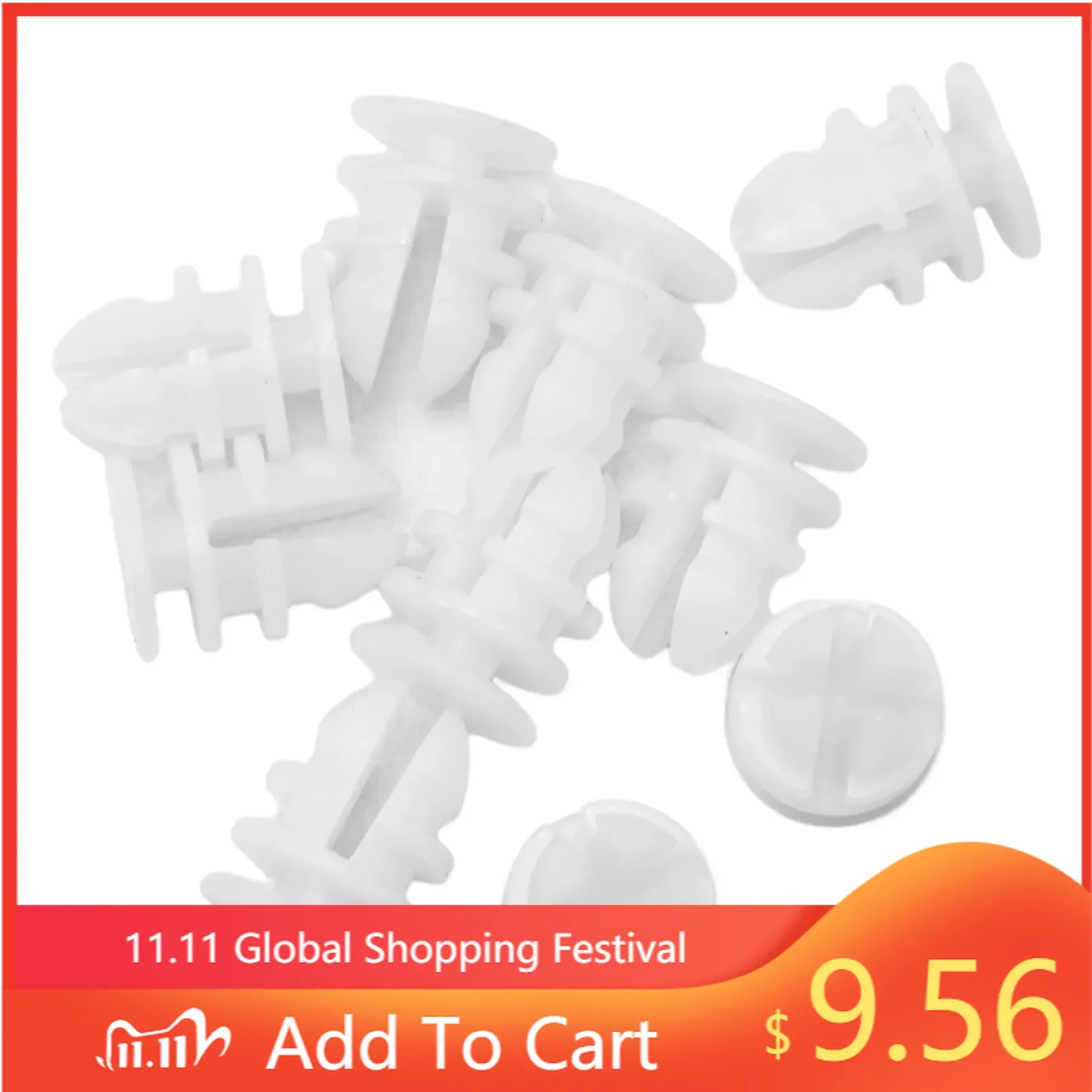 

FOR TESLA MODEL 3 2017 & UP Clips RETAINERS Rivets 10pcs Fasteners Replacement White 092696-00-B COWL & LUGGAGE