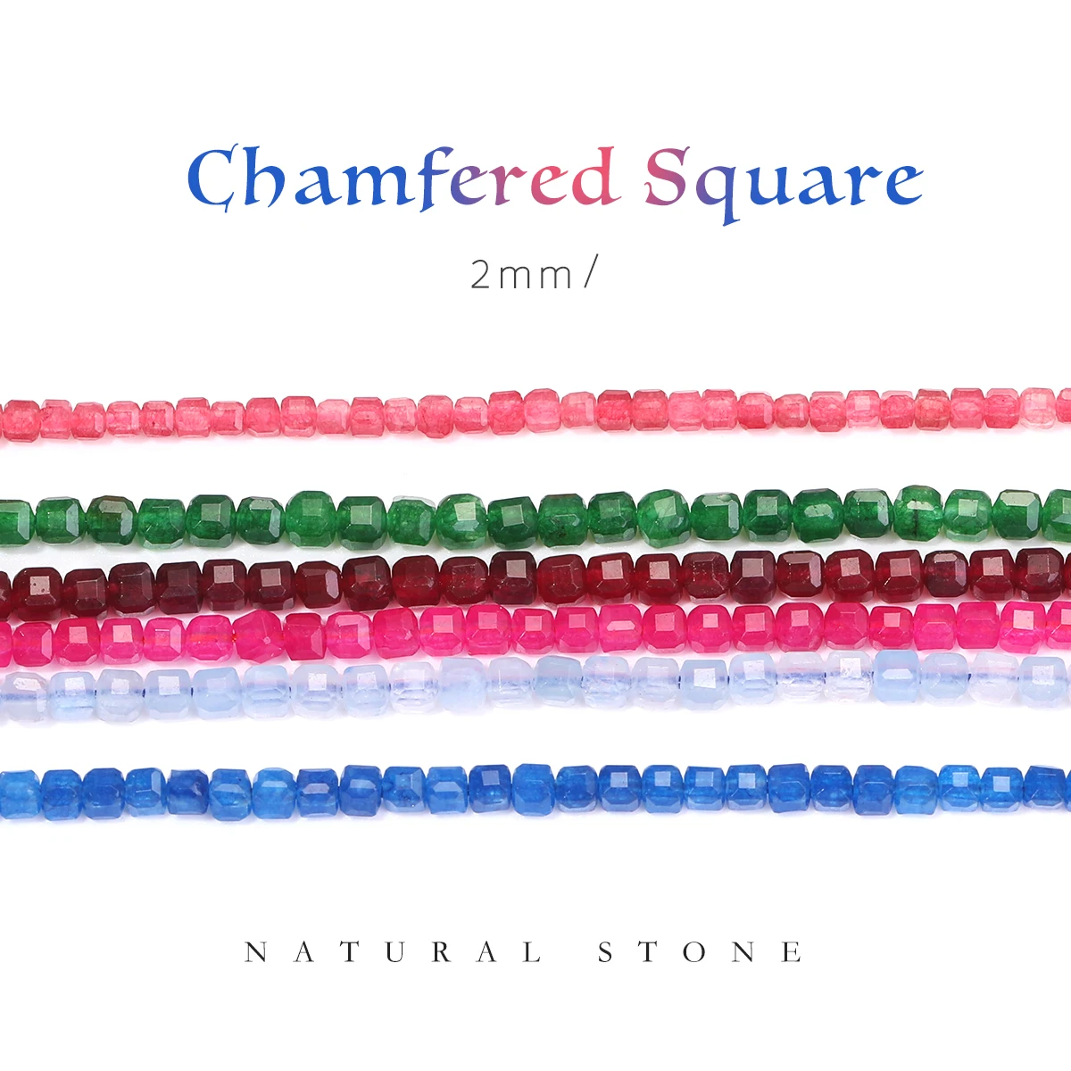 

2,5 мм натуральный камень клубника кварц гранат огранки кубические свободные бусины изготовление ювелирных изделий DIY браслет ожерелье кольца подарки на Хэллоуин