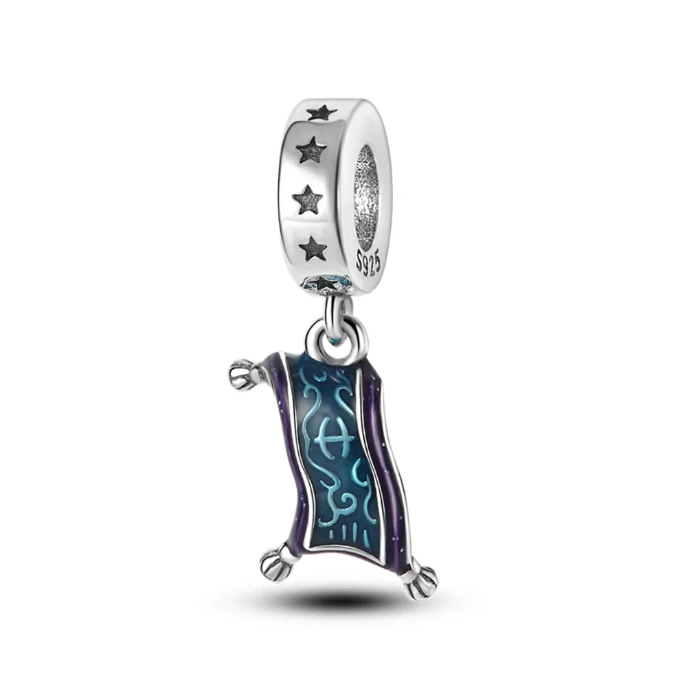 Charms Silver 925 Dreamy Fairy Tale Magic Carpet Beads Fit Charm Plata 925 Original Bracelet Beads Women Jewellery Making Diy