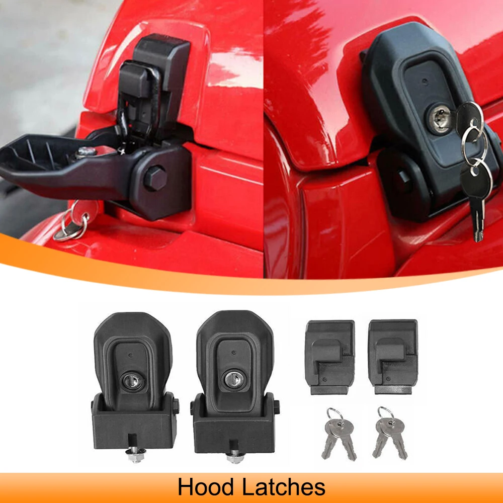 

Car Engine Hood Latch Lock Catches Kits Decaration for Jeep Wrangler JL 2018 2019 2020 2021 2022 2023 Unlimited Accessories