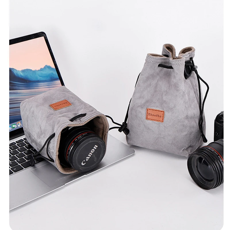 Neue Aufbewahrungstasche mit Kordelzug für Canon Nikon Sony DSLR-Kameras Objektiv – Detail 19
