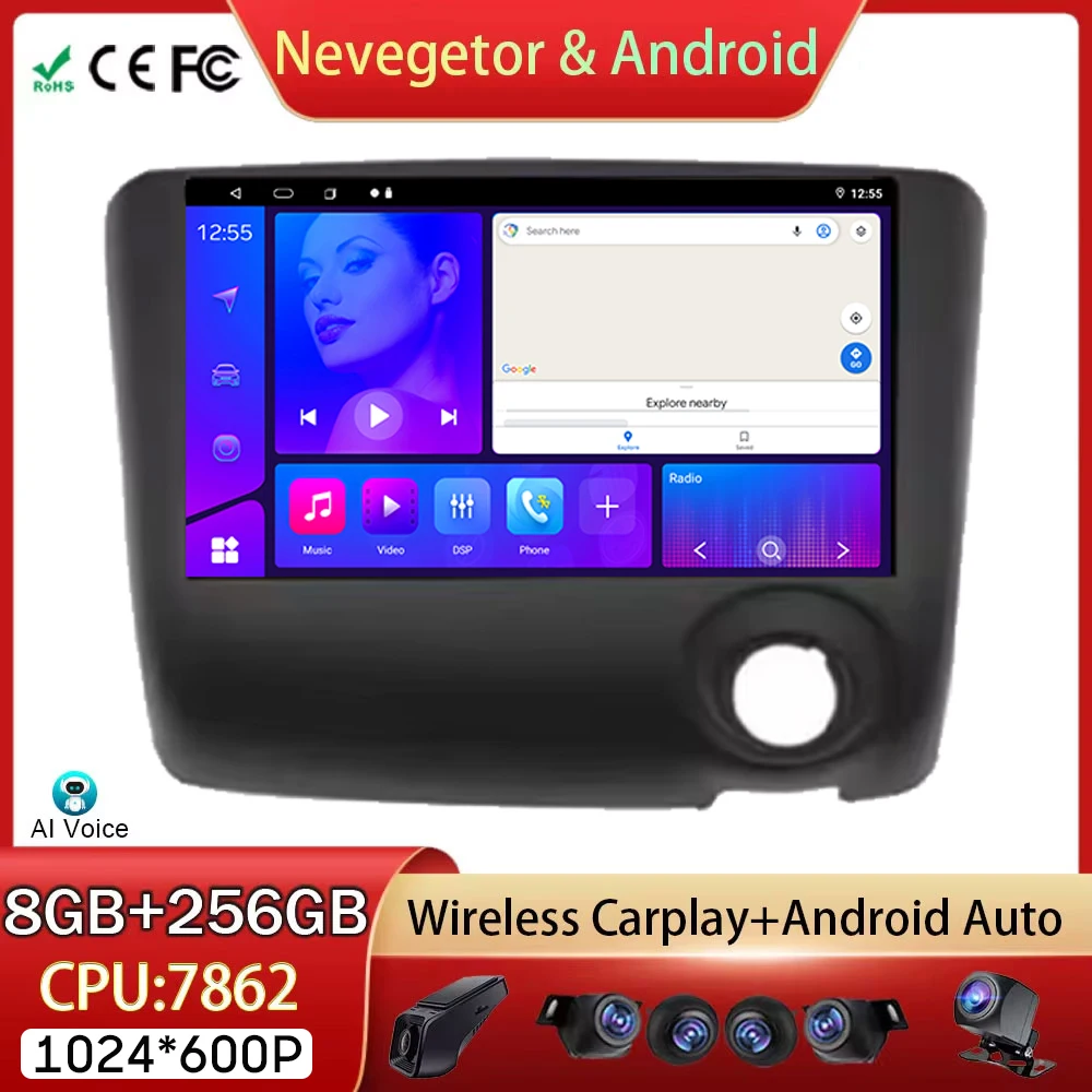 For Toyota Vitz XP10 Yaris Platz Echo 1999-2005 4G Car Radio Head Unit Multimedia Player GPS Navigation Android Auto No 2din DVD