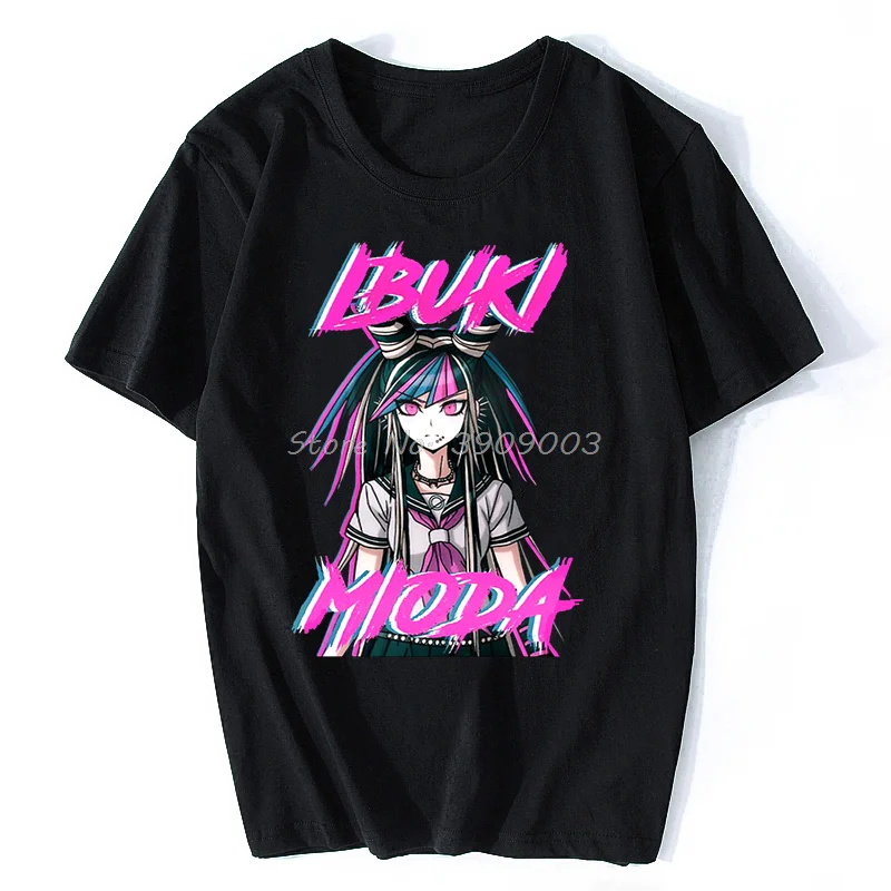 Danganronpa Makoto Naegi Monokuma Game Man TShirt Ibuki Mioda Individuality T Shirt Graphic Streetwear Hipster Anime Tees Men