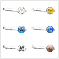 Hot Selling Personalized JW.org The Best Life Ever Tie Clip JW.ORG Tie Clip Glass Dome Handmade Jewelry For Men Gift