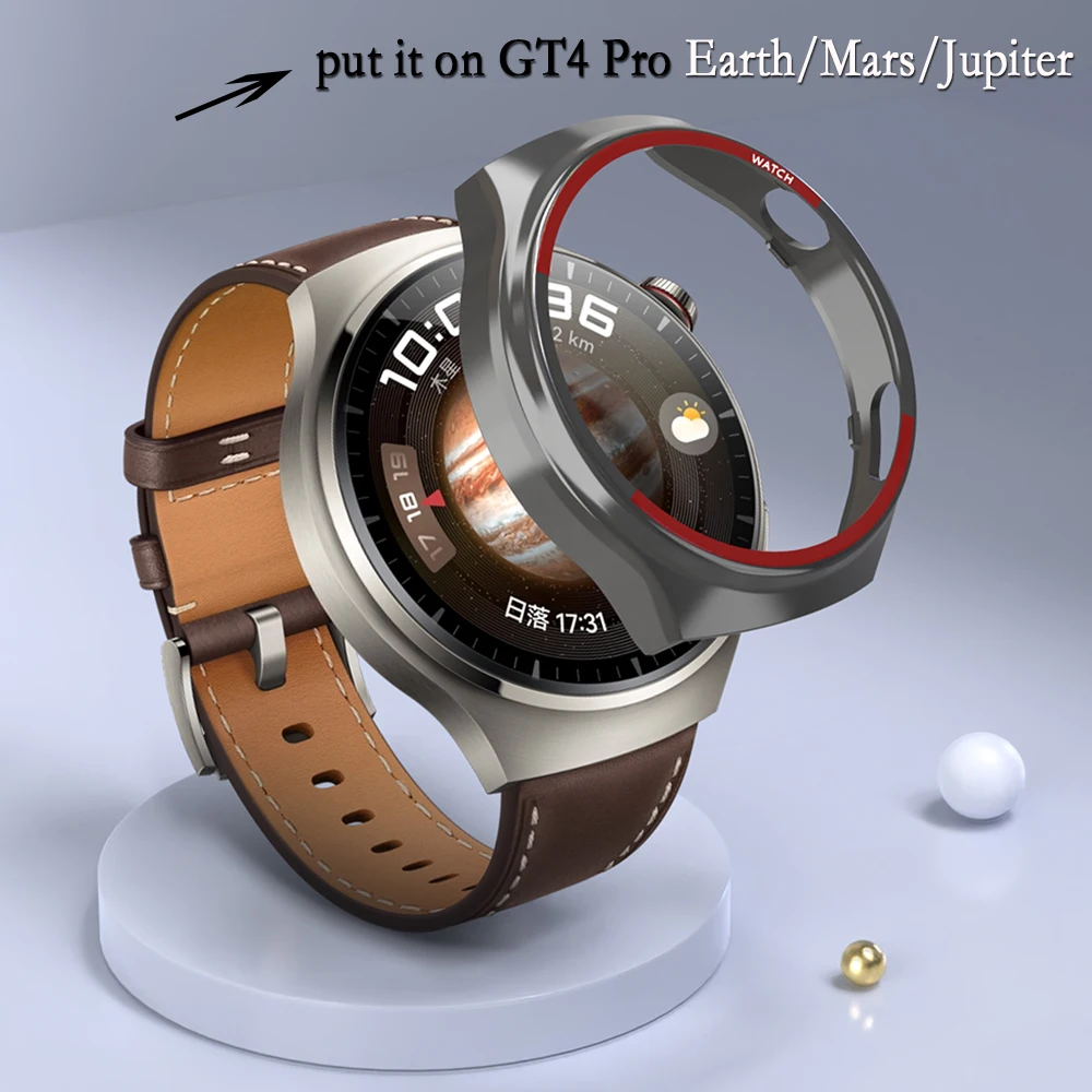 Huawei 4 pro用の穴あき保護時計ケース,耐久性のあるケース,時計シェル,アクセサリー付きの充電サポート