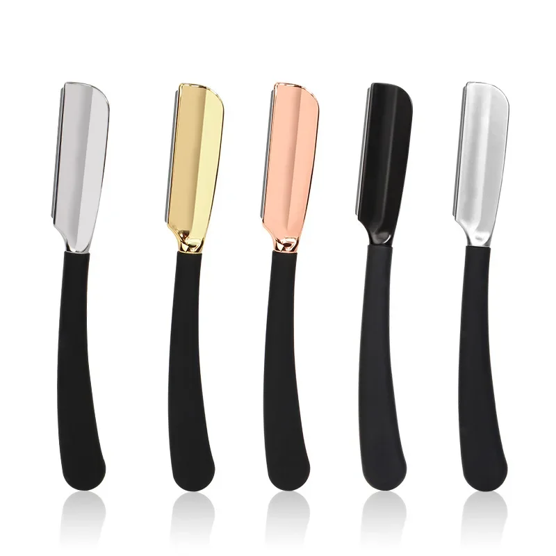 

1pcs Durable Zinc Alloy Holder, Japanese Style Scraper for Smooth Hair Cutting, Shaving Knife & Men’s Grooming