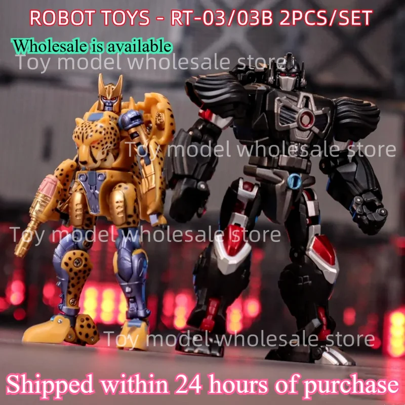 

[В НАЛИЧИИ СЕЙЧАС] Трансформация ROBOT T0YS BW RT-03 RT-03B RT03 Cheetor Working Leopard Beast Wars 2 шт./компл. Фигурка