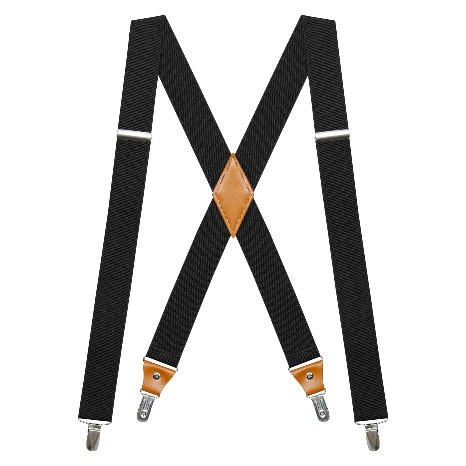 

Suspenders for MTuxedo en Mens Suspenders X-Back 1.4"Adjustable Elastic Suspender Braces Strong for Work Trousers Wedding