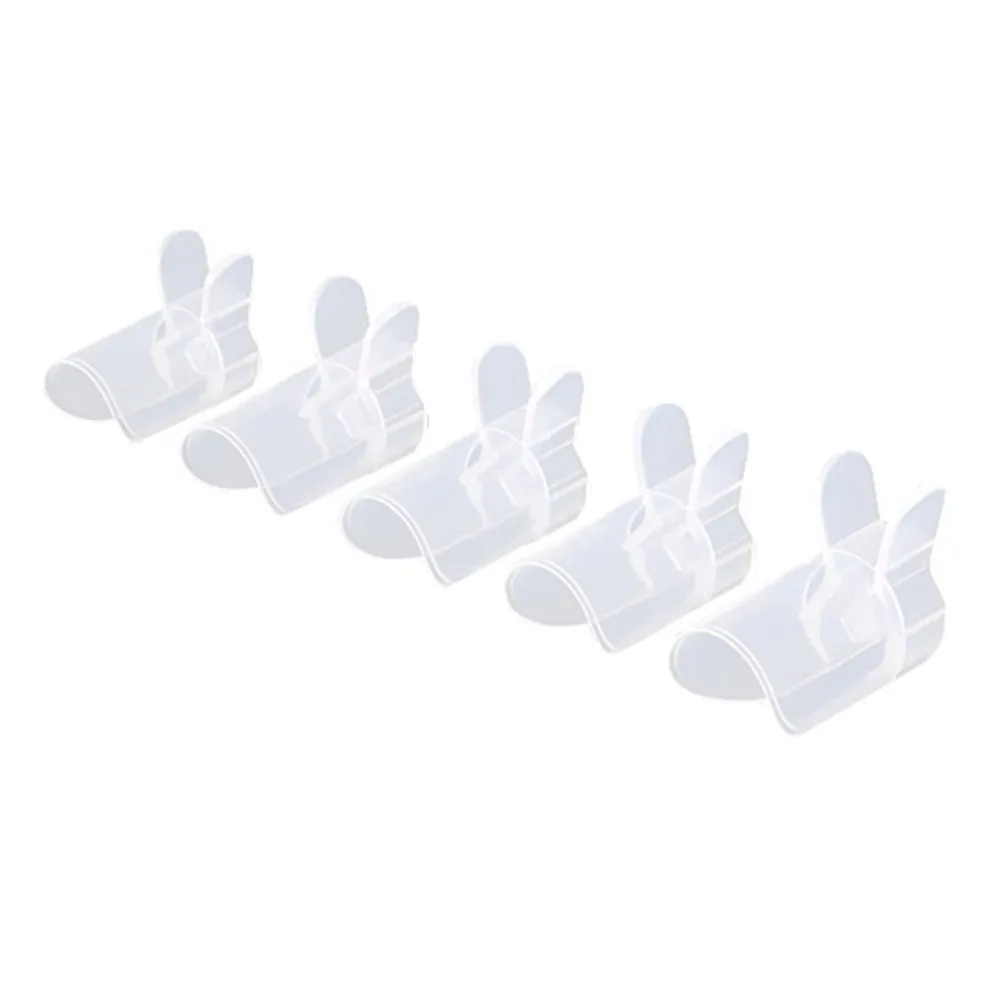 5pcs New Transparent Nail Protective Cover Anti-scratch Reusable Nail Polish Wear Detachable Nail Care Tools