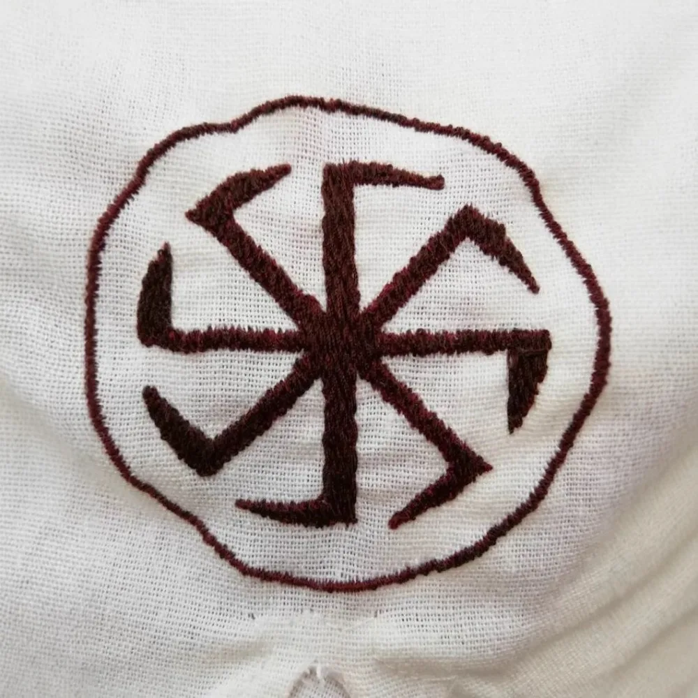 Camicia a maniche lunghe slim fit da uomo medievale di Halloween - Top casual in misto lino traspirante per la primavera e l'estate