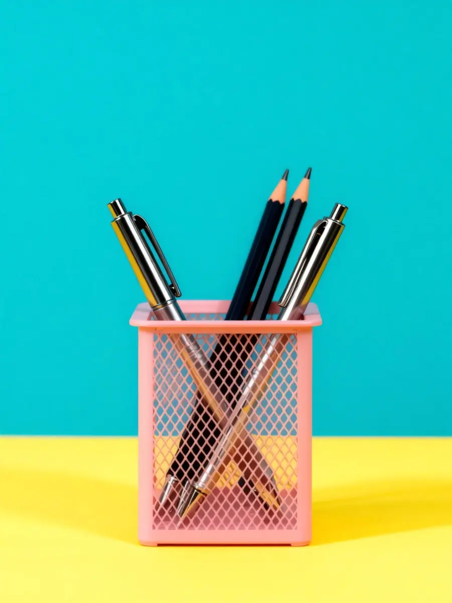 Magnetic Pencil Holder Steel Cup for Pens Markers Chalk Brushes Erasers Compact Lightweight Storage