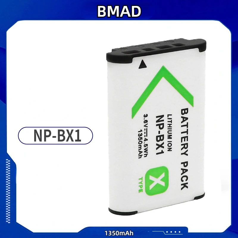 NP-BX1 3.6v 1350mAh Lithium Battery Suitable for Sony NP-BX1 RX1 RX1R RX100 Digital Camera Battery Fully Decoded Without Pop Ups