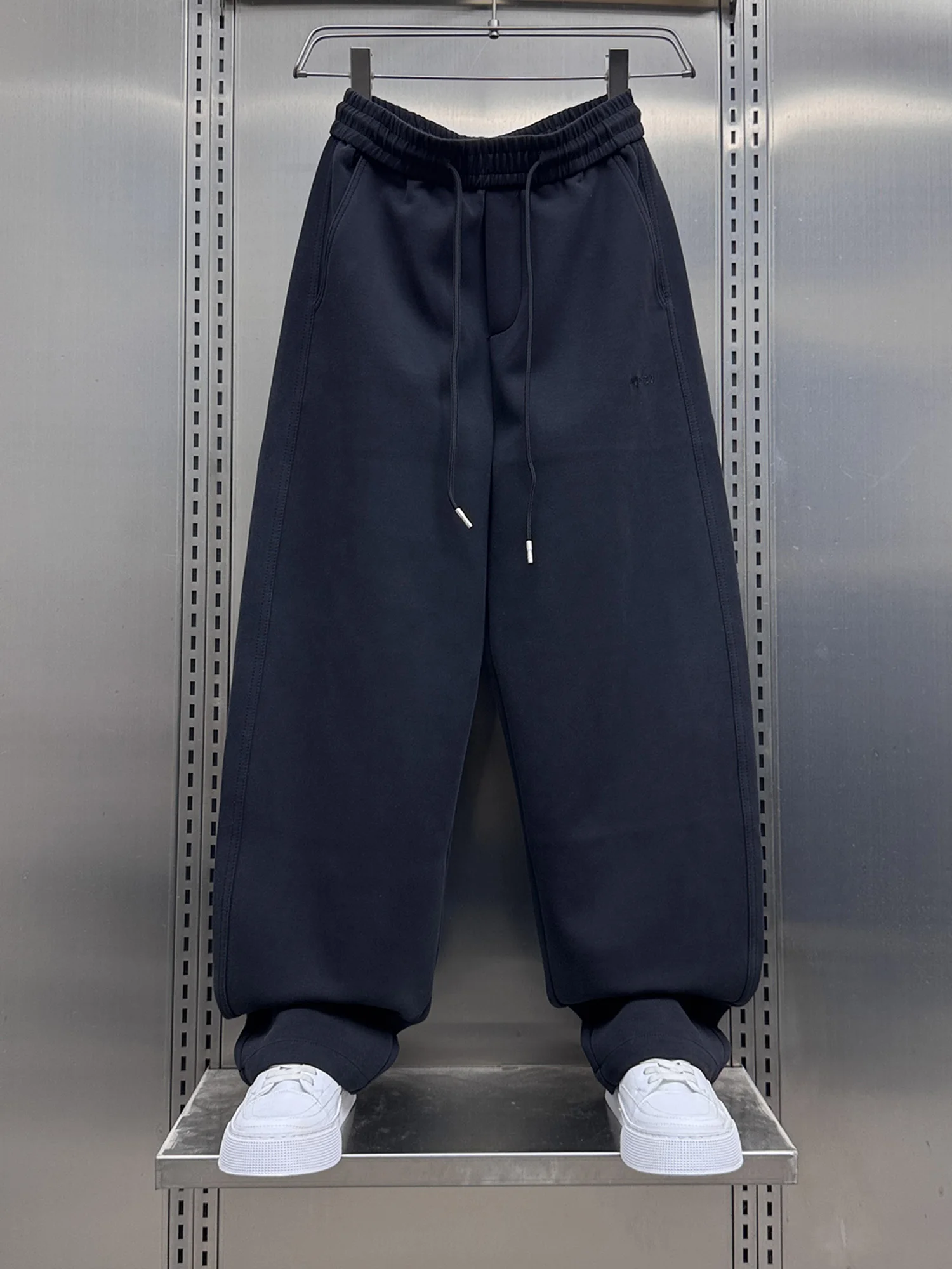 

Faionable Loose Straight Leg Men's Casual Pants Autumn Winter New Sle Comfortable Sports Sweatpants Trendy All-Match Trou...