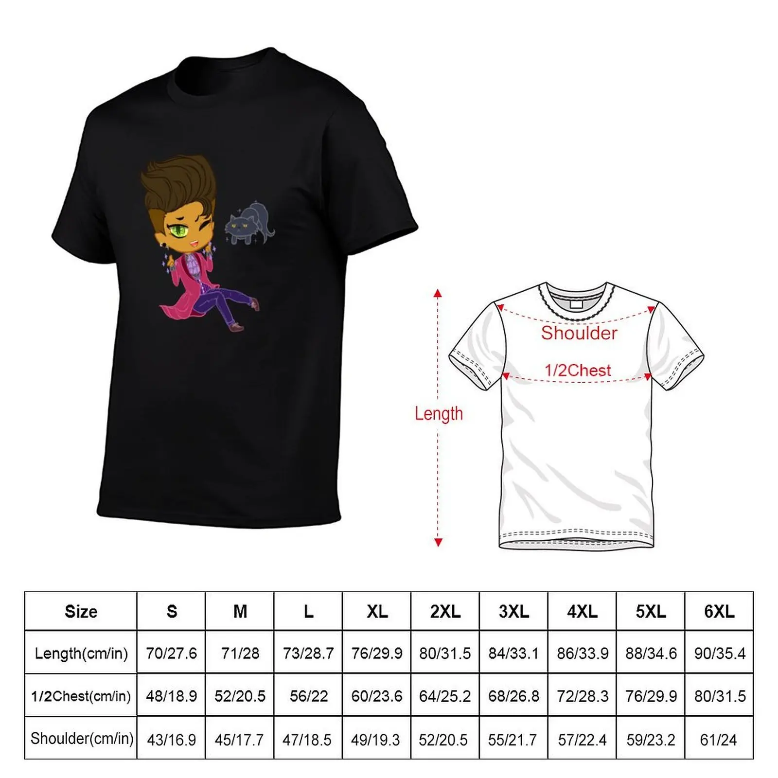 Magnus Bane Chibi T-Shirt t shirts for man graphic vintage cotton t shirts high quality graphic t shirts for man T-shirt