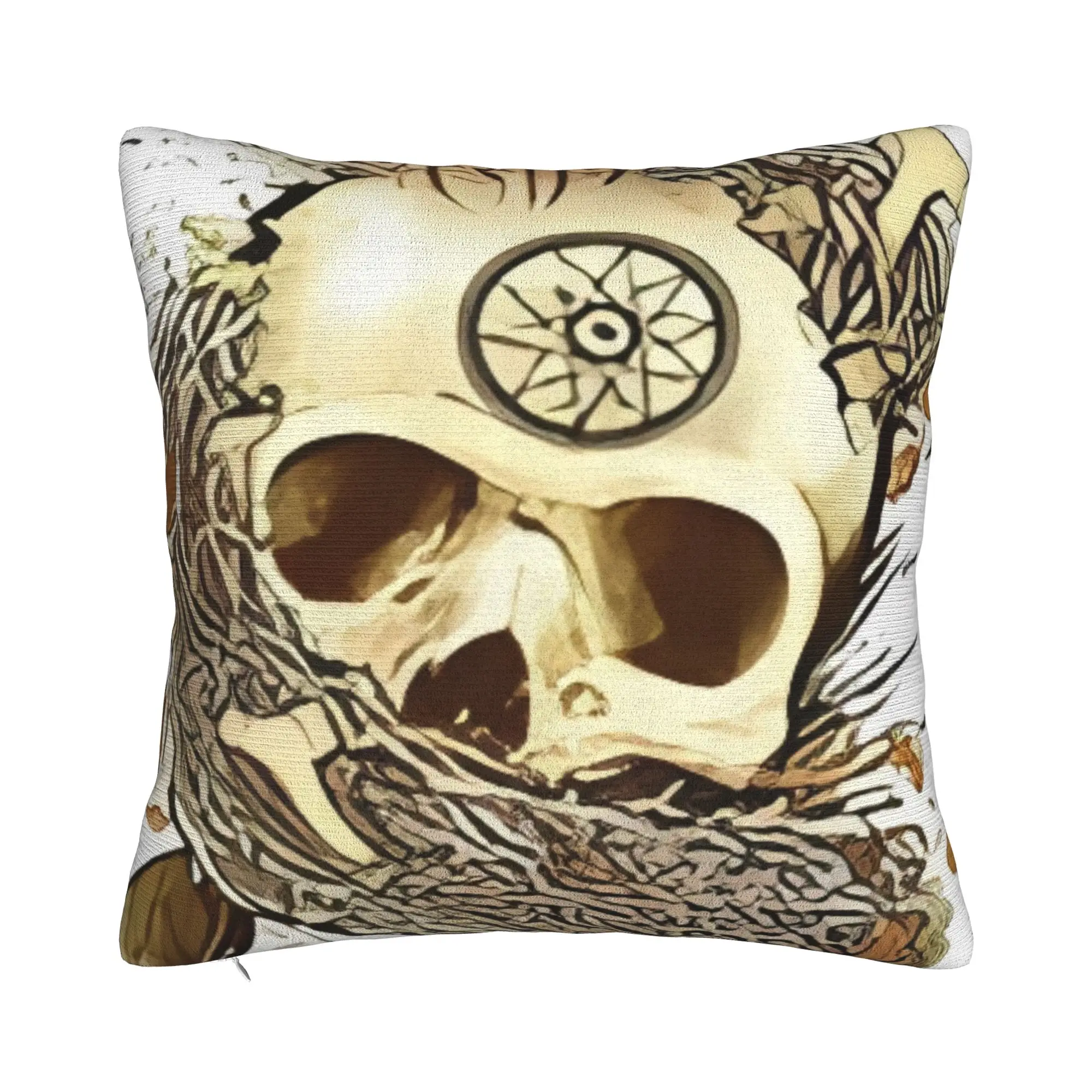 Logo Decal  Decorative Pillowcases for Cozy Chelsea Grin Pillow Cover Zipper Closure