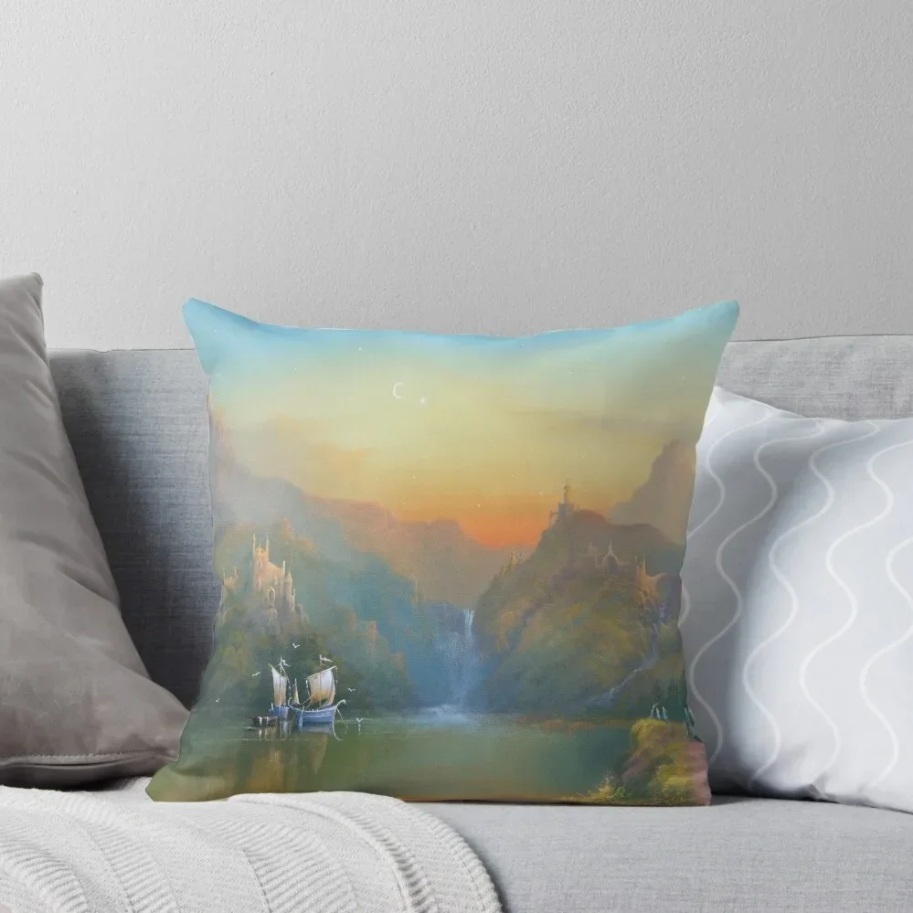 

The Eternal Land Of The Elves Throw Pillow Sofa Pillow Cover Cusions Cover Ornamental Pillow