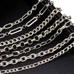 1meter Stainless Steel Chains for Jewelry Making DIY Rolo Cable Link Chain Necklace Bracelet Handmade Accessories Wholesale