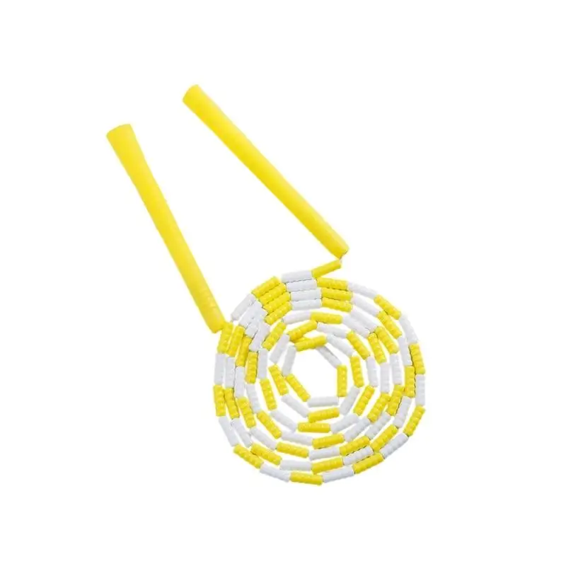 652F Youth Fitness Beads Jump Rope Durability Handle Slip Resistant Kids Rope