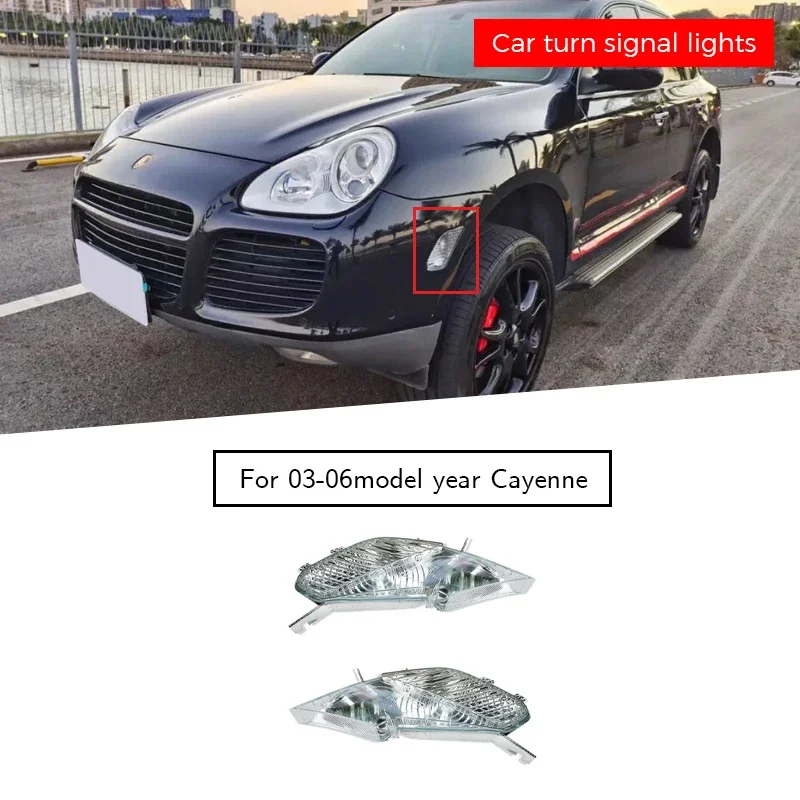 

Car front fender side lights suitable for Porsche Cayenne 2003-2006 95563103301 95563103401