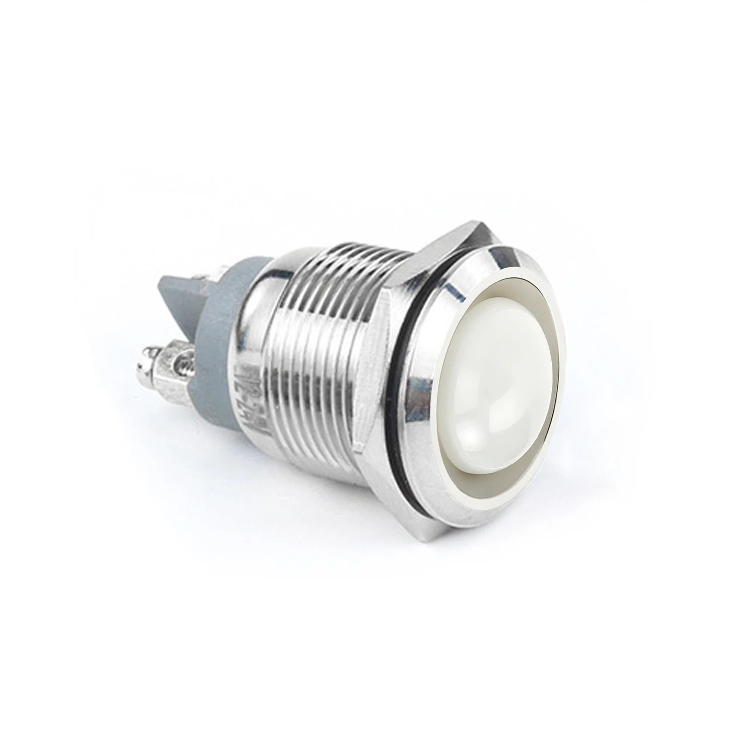ABILKEEN 10PCS 19MM LED Metal Indicator Light AC/DC 6V 24V 110V 220V Flat/Domed Head Industrial Signal Lamp 2Pin Screw Terminal