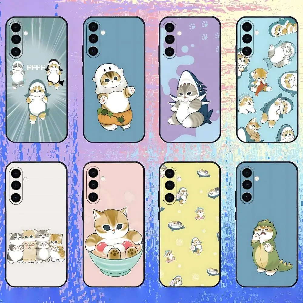 

Cat In Disguise M-Mofusand Phone Case For Samsung Galaxy A73,A72,A71,A70,A52,A51 Others Soft Black Cover