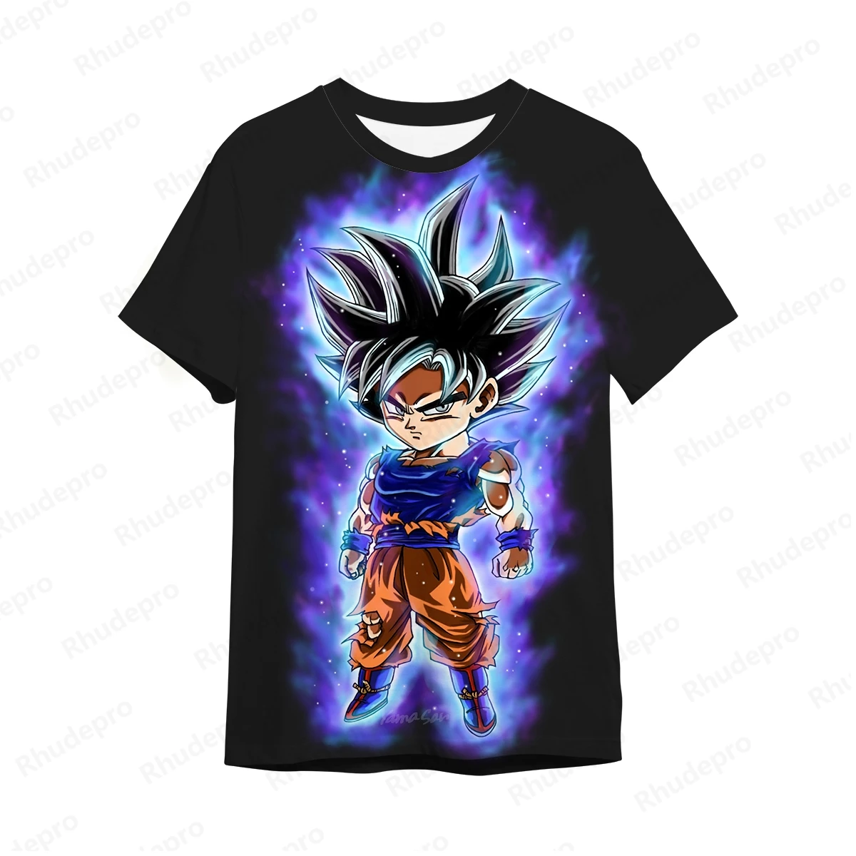 2024 New DragonBall Super 3D Printing Super Saiya Man Goku T-shirt Children Cartoon Clothing Casual Comfort 4-14T Y2K T-shirt