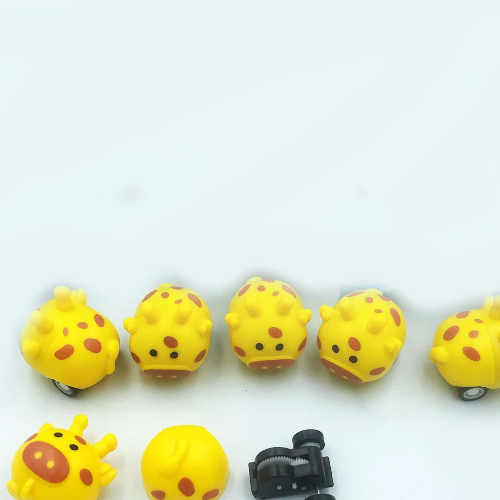 12Pcs Giraffe Shaped Inertia Car Durable Material Pull Back Colors Creative Design for Children Kids Gift