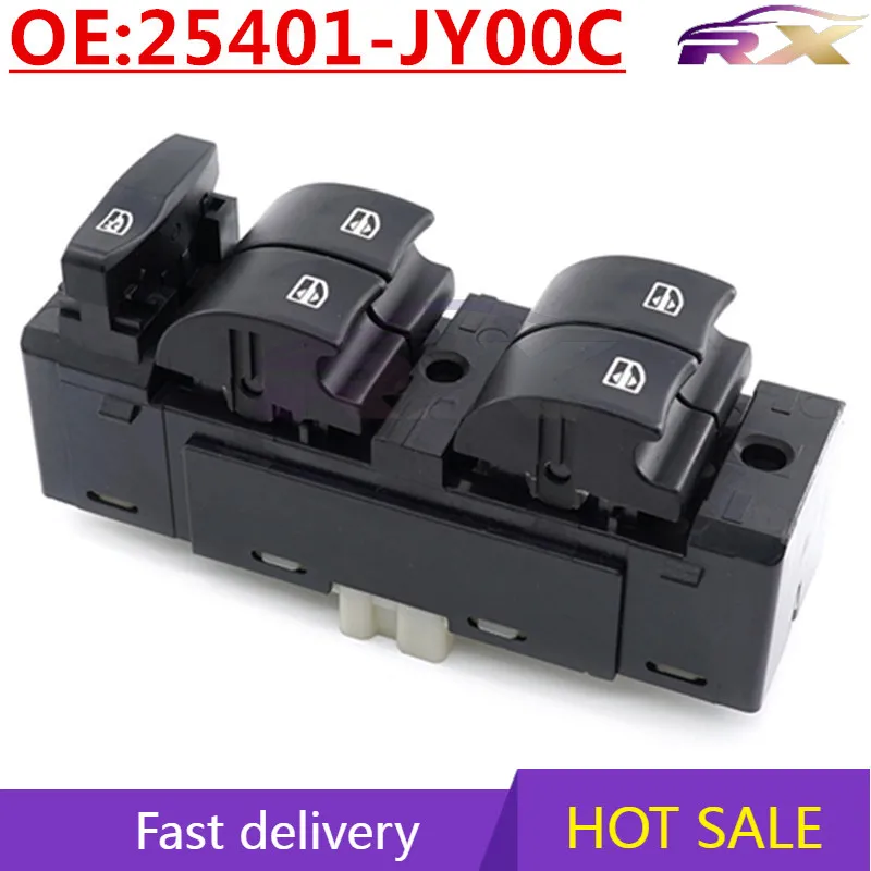 

OEM:25401-JY00C Auto Accessories Glass Lifter Switch Power Window Control Switch For Renault Koleos