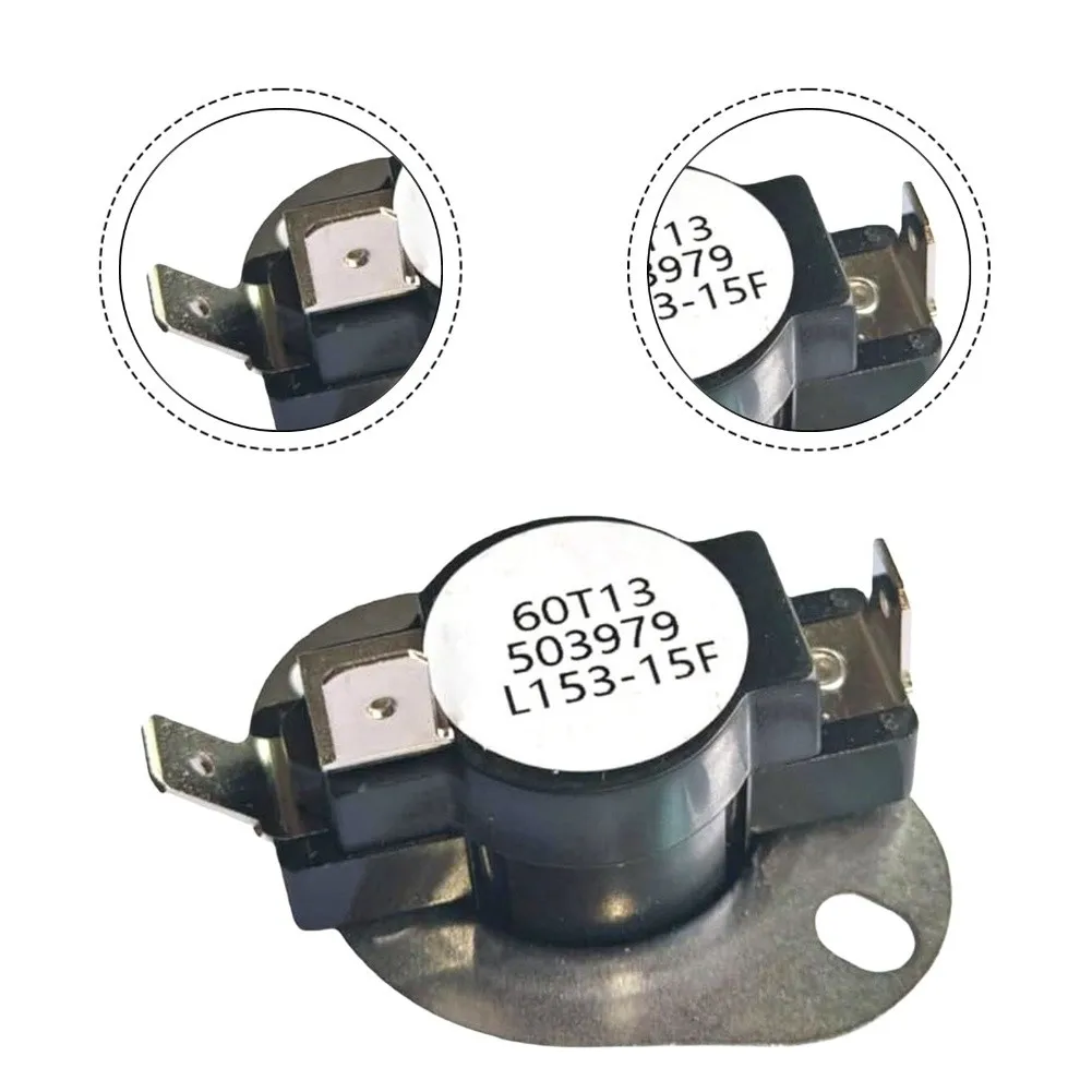 Three Pin L153-15F Limit Switch Replacement For Dryer And Water Heater Compatible WP503979 503979 14218933 Thermal Cutoff Part