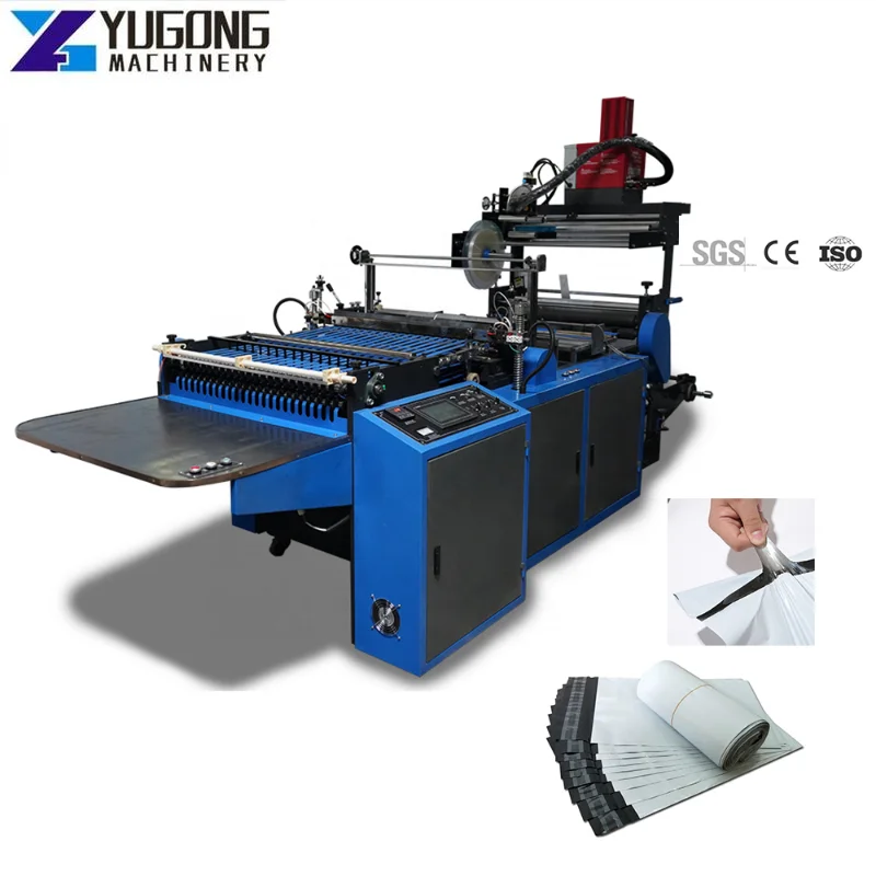 2022 Poly Mailer Express Courier Bag Side Sealing Bag Making Machine Bag Making Machine for Producing Polyethylene Envelope Bags