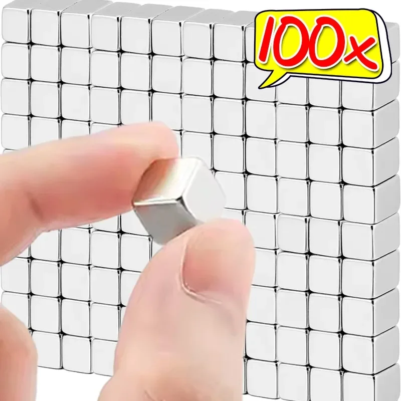 Mini Square Cube Neodymium Magnet Heavy Duty Strong Neodymium Magnets Whiteboard Fridge DIY Crafts Magnetic Attraction Wholesale