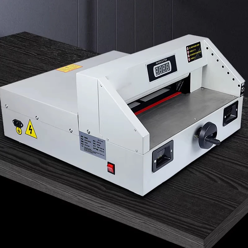 

Desktop Electric Paper Cutter Automatic Paper Cutter 330mm A4 Cut Machine 220v Office Bid Document Paper Trimmer Customized