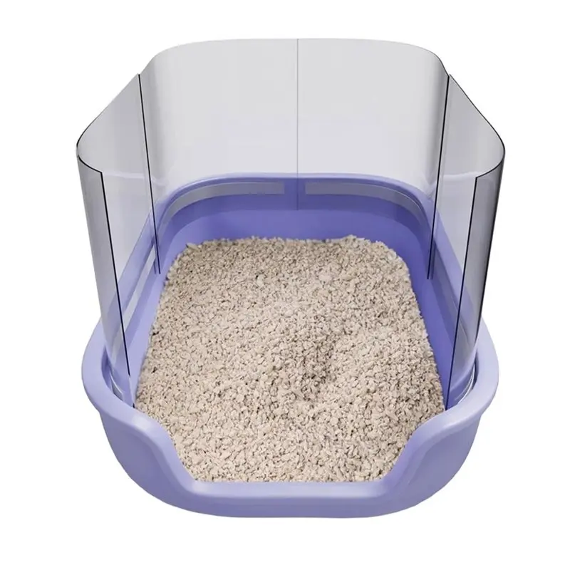 AB34-Cat Litter Box Covers(4 Pcs) Pee Shield& Privacy Screen-Splash Guard 15 X 11.5 In