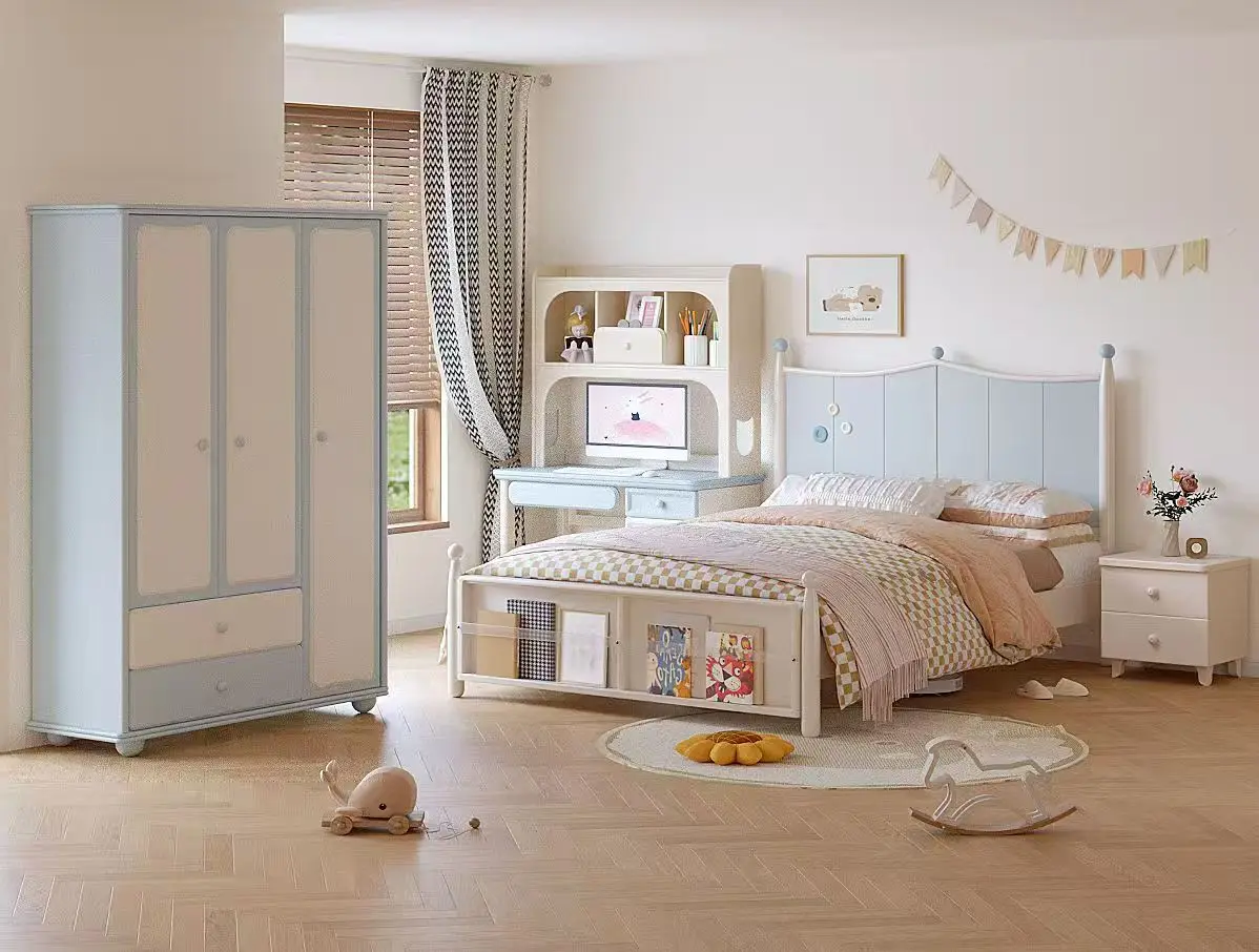 

！@New Arrival Wooden Bed Frame Bedroom Furniture for Kids Wood Baby Beds Bunk Beds for Sale