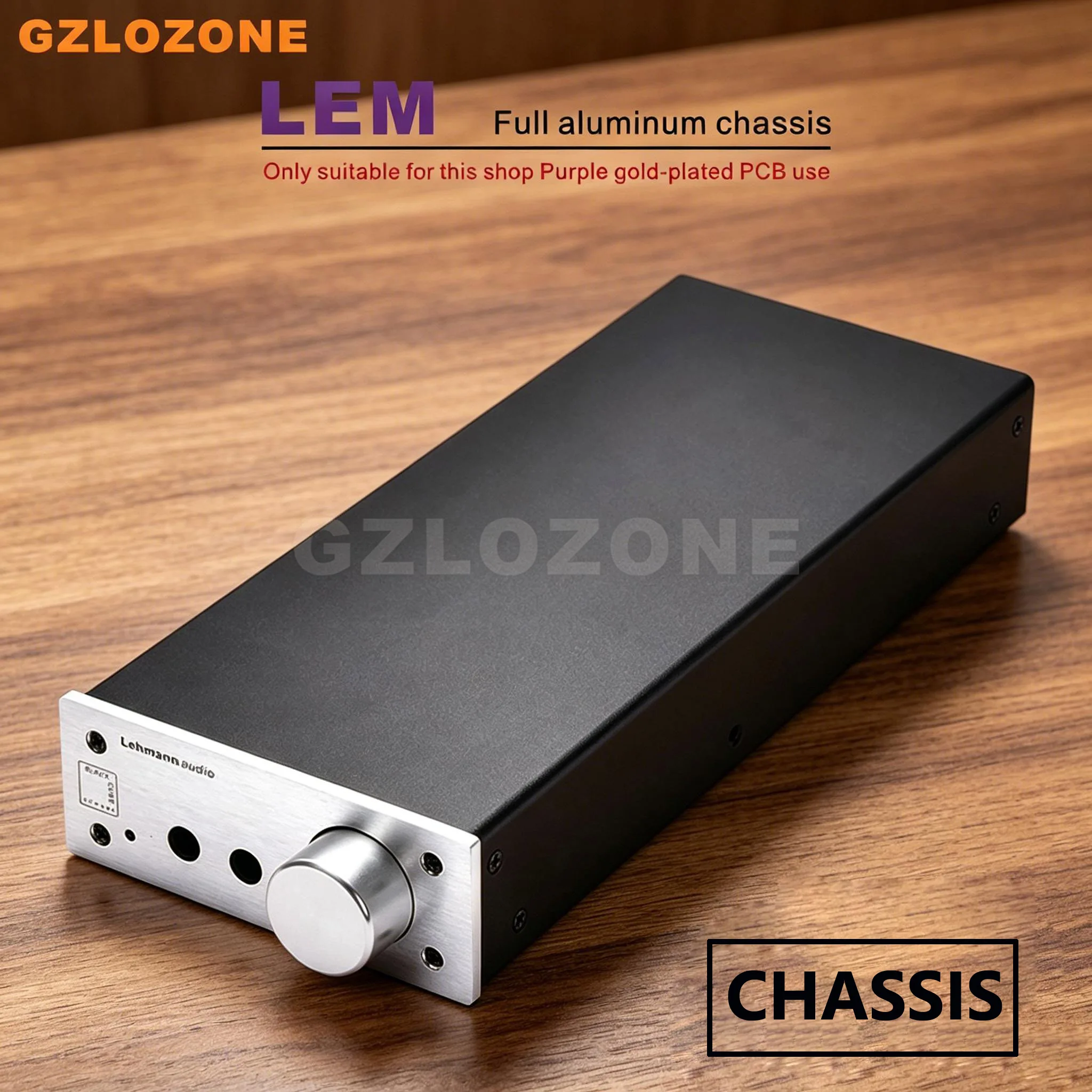 ZERO-ZONE LEM Full Aluminum Preamplifier Chassis For Purple Gold-plated Version Lehmann Headphone Amplifier (Z-11)