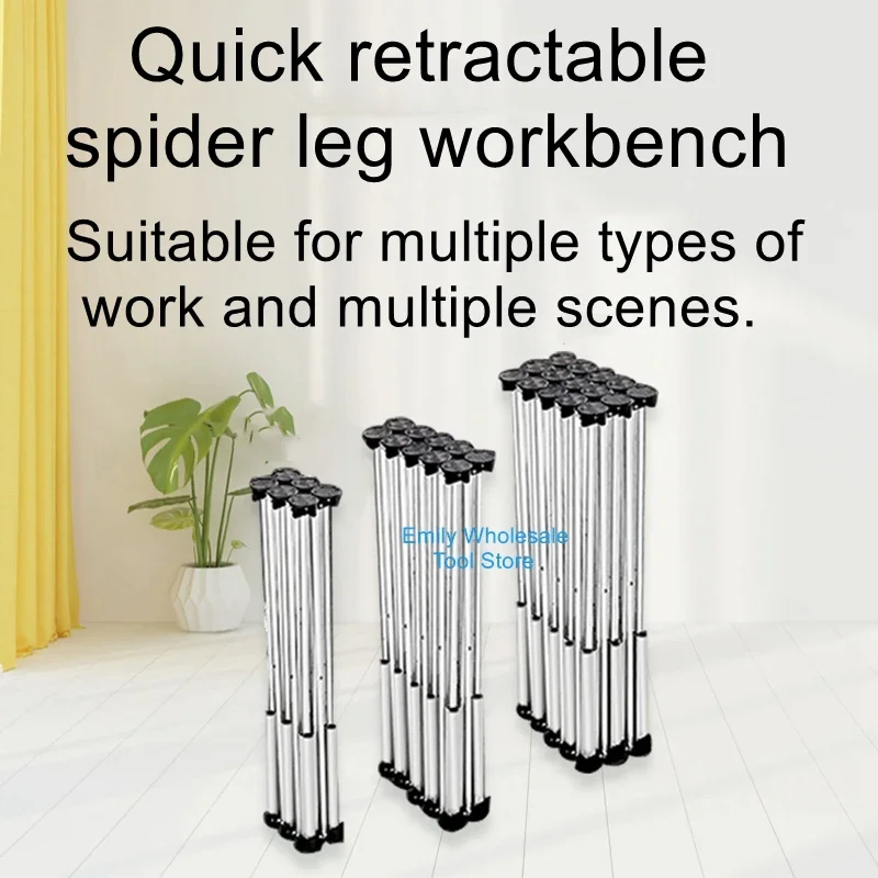 Aluminum alloy multifunctional support Spider-leg worktable carpenter's telescopic worktable foldable and convenient to carry