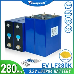 Tewaycell Grade A LF280K 3.2V Lifepo4 Rechargeable Battery 8000 Cycle 280Ah DIY 12V 24V 48V Li Ion Phospha Batterie DDP Shipping